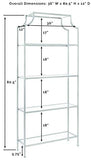 Crosley Furniture Aimee Bookshelf with Glass Shelves