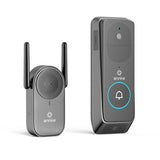 2 Pack Wireless Doorbell Camera, 9000mAh Battery, 2K Video Doorbell, 2 Way Audio