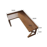 zhongxlla Standing Desk, Modern Farmhouse L Shaped Study Writing Desk