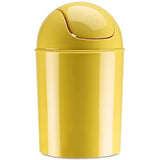 Umbra 1.25 Gallon Mini Waste Can with Removable Swing-Top Lid - Small Garbage Bin for Kitchen, Bathroom, Bedroom, Office - Yellow