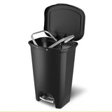 Glad Premium 13 Gallon Trash Can - Plastic Kitchen Waste Bin with Odor Protection of Lid