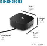 HP USB-C Essential Dock G5 – Multiport Docking Station with USB-C, HDMI, DisplayPort