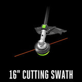 EGO STA1600 16-Inch Carbon Fiber String Trimmer Attachment with POWERLOAD™ for EGO 56-Volt Lithium-ion Multi-Head System