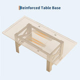 Long Dining Table for 6-8, Farmhouse Wooden Barn Kitchen Table for 6, Triangular Legs, Large Dining Room Table