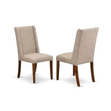 Luxe by East West Furniture NEFL9-AWA-04 - 9-piece kitchen set consists of a dinner table