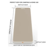 Freein 4" Drop Stitch Camping Air Mattress, Ultralight Inflatable Sleeping Pad with 7 PSI Firm Support, Fast 2–3 Min Inflation, Portable Backpacking & Tent Camping Bed, 76" x 26"