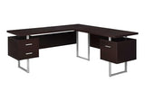 Monarch Specialties Computer 70"L Desk Left or Right Facing - Capuccino