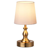 PARTPHONER Mini Cordless LED Table Lamp, 5200mAh Rechargeable Battery Operated Lamp, 3-Level Brightness, Touch Dimmable Desk Lamp