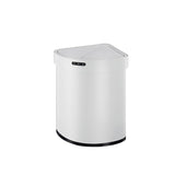 BXFIRS Stainless Steel Smart Sensor Trash Can Be Used in Home Living Rooms Offices Kitchens Corners Garbage bin(White-Fruit peach5)