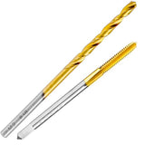 ATIVITOL 5-40 UNC Tap and #38 Drill Bit Set, M2 HSS Threading Drill and Tap Set, Combination of Drill and Tap Kit for Stainless Steel and Metal