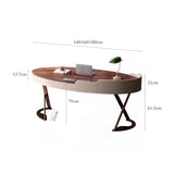 zhongxlla Standing Desk, Modern Writing Desk Workstation with Drawer