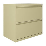 Hirsh 30 inch Wide 2 Drawer Lateral 101 File Cabinet in Putty, Fully Assembled