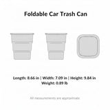 Collapsible Car Trash Can with Lid, 1.06 Gallon Foldable Auto Garbage Bin
