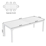 Tribesigns 6.5ft Conference Room Table, 78.74" W x 27.56" D Large Office Meeting Table