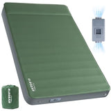 Elegear CumbreX™ Air & Foam Self Inflating Sleeping Pad, Built-in Electric Pump 4" Ultra-Thick Memory Foam Camping Mattress with Pillow Double Camping Pad 4-Season R-Value 9.5 Camp Mat - Gueen