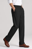 GINGTTO Mens Black Dress Pants Slim Fit Stretch Slacks Chinos Pants