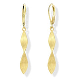 14K Gold Twisted Dangle Drop Earrings for Women Hypoallergenic Handmade Gold Earrings Spiral Leverback Drop Dangle Earrings Jewelry Trendy for Women Gifts