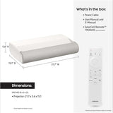 Samsung SP-LPU9DSAXXZA 130" LPU9D 2500 Lumen Premiere Ultra Short Throw 4K Smart TV Laser Projector Bundle