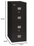 FireKing Patriot Vertical 4 Drawer Fire Rated File Cabinet