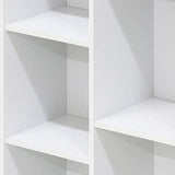 Furinno LUDER Book Shelf, 7-Cube Bookshelf, Bookcase with Open Shelves