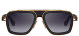 Dita LXN-EVO Matte Black Yellow Gold/Dark Grey To 54/19/145 unisex Sunglasses