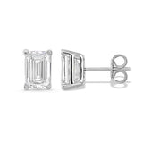 IGI Certified 1/2 to 4 Carat Emerald Cut Lab Grown Diamond Stud Earrings