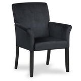 Giantex Office Waiting Room Chairs, Fabric Executive Guest Chair, Upholstered Reception Chair with Padded Arms, Backrest