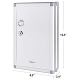 Amazon Basics Cabinet Key lock Box, Silver