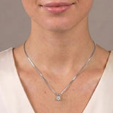 1.0 Carat To 2.0 Carat 14K Gold Lab Grown Diamond Necklace