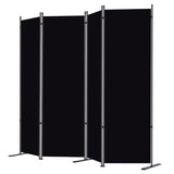 6 FT Folding Privacy Screen with Wide Feet, Freestanding Partition for Room Separation