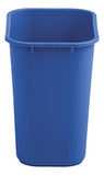 Rubbermaid Commercial Medium Wastebasket, 28 Quart - Blue