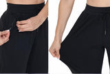 Athletic Joggers for Women with pockets Workout Running Track Pants Work Golf Gym Active Sport Sweatpants Comfy Cropped Lightweight Lounge Casual Travel Jogger Outfits Trendy Clothes 27" Black S