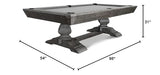 Nixon Billiards - Birdy Slate Billiard Pool Table - Grayson Grey (Dining Suite, 7 ft,Whiteglove,Dining top)
