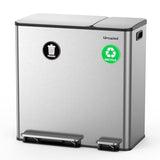 Large Garbage Cans for Kitchen Home with 2 Magnets Sticker