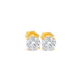 Certified .25-4.0 Carat Lab Grown Diamond Earrings in 14K Gold