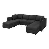 HONBAY Modular Sectional Sofa Couch with Storage, Modern U Shaped Sectional Sofa