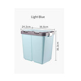 LLLSSS 20L Rubbish Bin Sorting Trash Can Bathroom LivingRoom