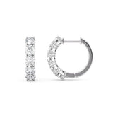 Privosa - Lab Grown Diamond Hoop Earrings