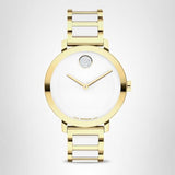 Movado Bold Women's Gold-Plated Crystal-Set Watch
