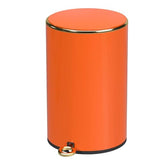 This Stainless Steel Pedal Bin with Lid - Ele Trash Can for Bathroom Bedroom & Office