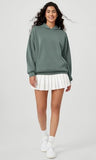 ODODOS Women's Modal Soft Oversized Hoodies Long Sleeve Hooded Sweatshirts Pullover Top with Kangaroo Pocket, Slate Green, Small