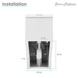 Toilet Dual Flush 1.1/1.6 gpf with 10" Rough In Swiss Madison