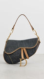 Women's Pre-Loved Dior Denim Saddle Bag