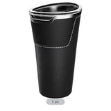 yeeplant Car Trash Can, Double Layer Vehicle Organizer with Nappa Leather