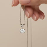 1.0 Carat To 2.0 Carat 14K Gold Lab Grown Diamond Necklace