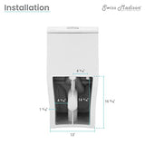 Forever SM-1T106 Concorde One Piece Toilet, Glossy White Swiss Madison