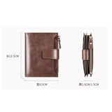 HBJWOV Men Genuine Leather Wallet Blocking Credit Card Holder