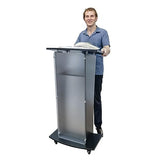 FixtureDisplays® 23.8x15x46.7" Acrylic Church Podium Pulpit Debate Conference Lectern