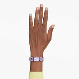 Swarovski Watch, Octagon Cut Bracelet, Purple, Champagne Gold-Tone Finish