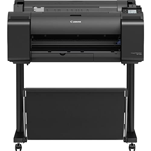Canon imagePROGRAF GP-200 24-Inch Printer with 5-Color Pigment Based Ink Plus Fluorescent Pink Ink and Built-in Hard Drive (Black)